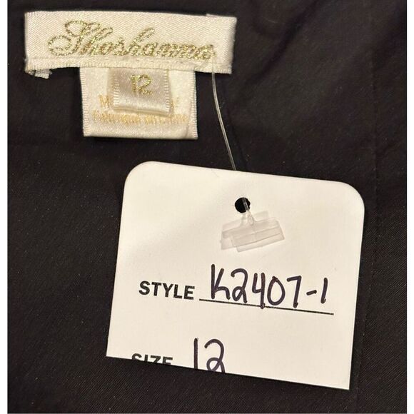 Shoshanna Mari Ruched Velvet Minidress in Black NWT Size 12 - Picture 8 of 9